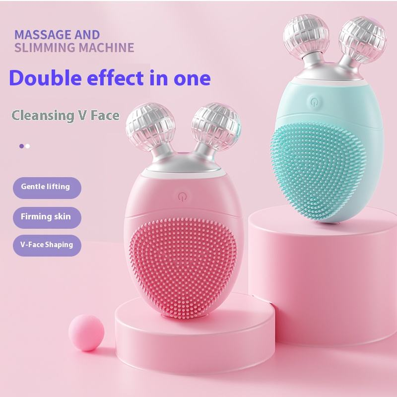 2025 Trendy Waterproof Sonic Facial Cleansing Brush Exfoliating Face Cleaner for Home Use Skincare Beauty Equipment OEM Private