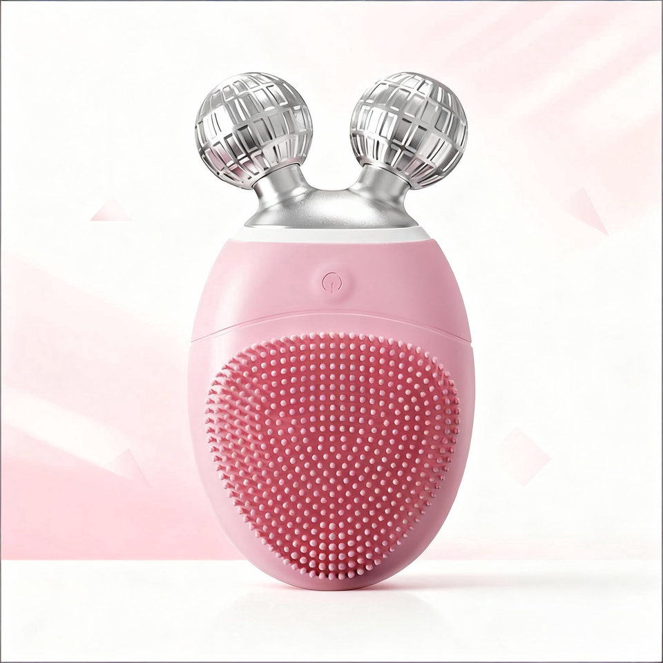 2025 Trendy Waterproof Sonic Facial Cleansing Brush Exfoliating Face Cleaner for Home Use Skincare Beauty Equipment OEM Private