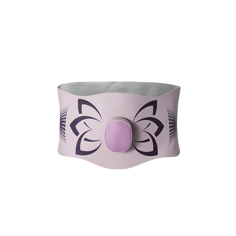 Upgraded Portable Digital Waist Abdomen Massager Hot Compress 9-Level EMS Heat Vibration 25 Electric Settings Timing Control