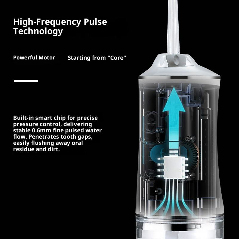 Portable Rechargeable Oral Irrigator Wireless Water Flosser for Teeth Handheld Dental Flossing Machine OEM/ODM Accepted IPX7