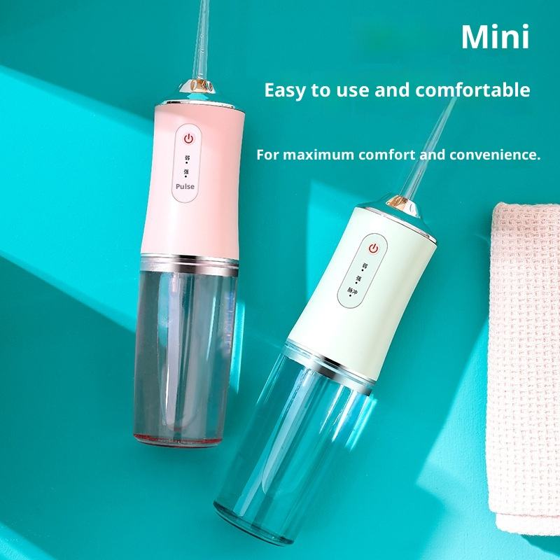 Portable Rechargeable Oral Irrigator Wireless Water Flosser for Teeth Handheld Dental Flossing Machine OEM/ODM Accepted IPX7