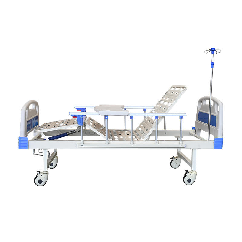 Big Stock Manual 2 Functions Patient Medical Manual Hospital Bed for Hospital and Home