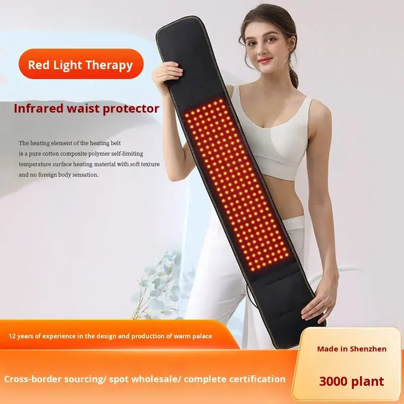 ODM Rechargeable Hands Free Design Wellness Gear Back Pain Relief Products Red Light Therapy Belt Circulation Booster