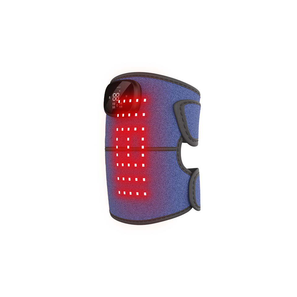 Cordless 660nm 850nm Red-Light Knee Massager Elbow Shoulder Wrap Brace with Heat for Arthritis Pain Relief