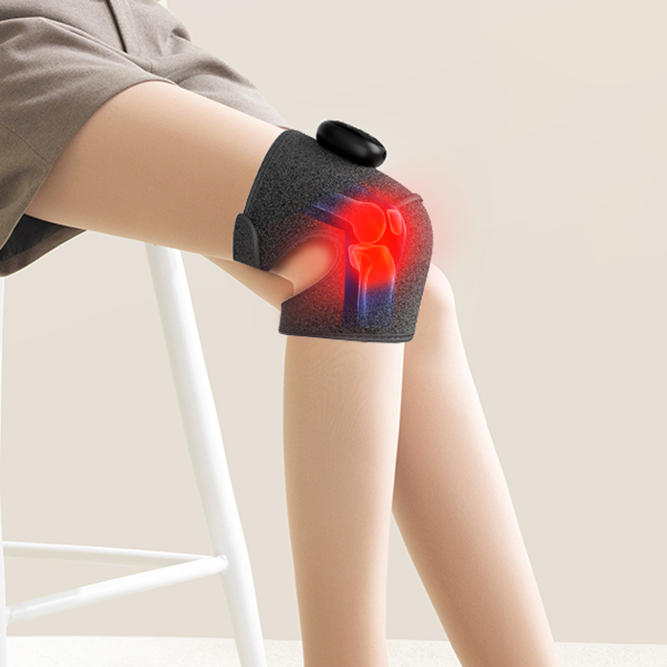 Cordless 660nm 850nm Red-Light Knee Massager Elbow Shoulder Wrap Brace with Heat for Arthritis Pain Relief