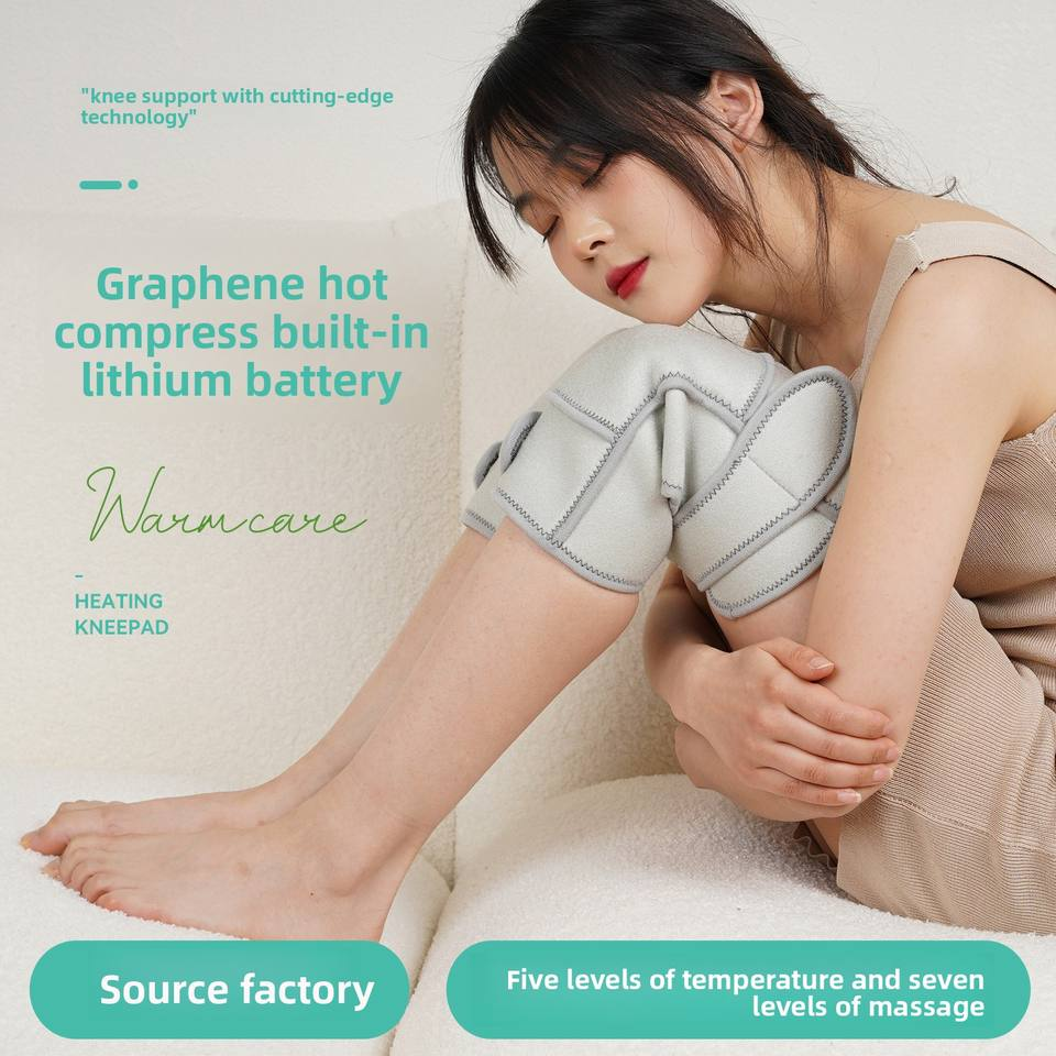 Graphene Electric Five-level Heating Seven-level Massage Heated Knee Brace Intelligent Hot Compress Physiotherapy Instrument
