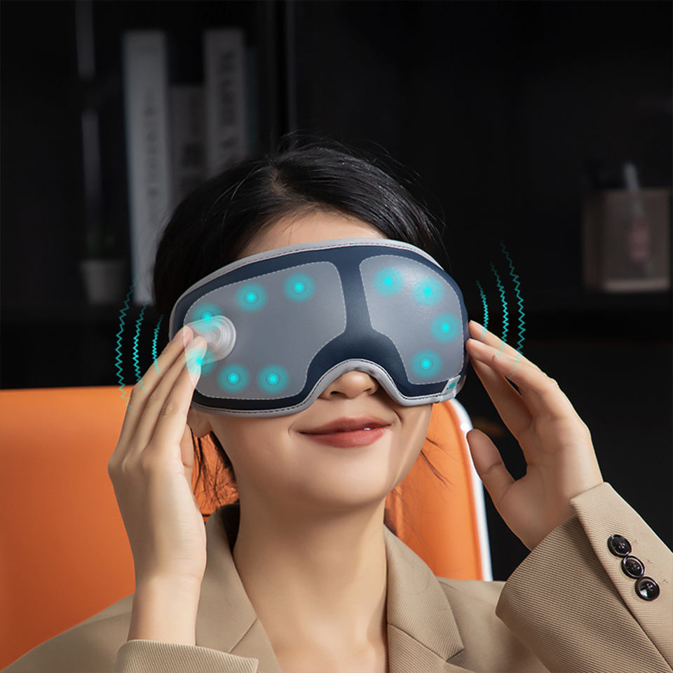 Point-to-point Acupuncture Nano Spray Eye Massager Timing Control Dry Eye Massage Mist Heating Battery-Powered 1000mAh Musical