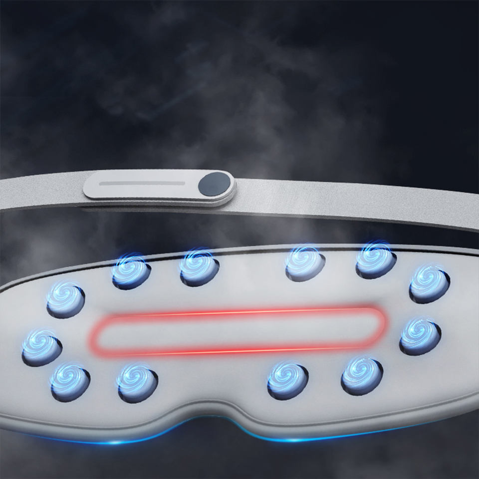 Point-to-point Acupuncture Nano Spray Eye Massager Timing Control Dry Eye Massage Mist Heating Battery-Powered 1000mAh Musical