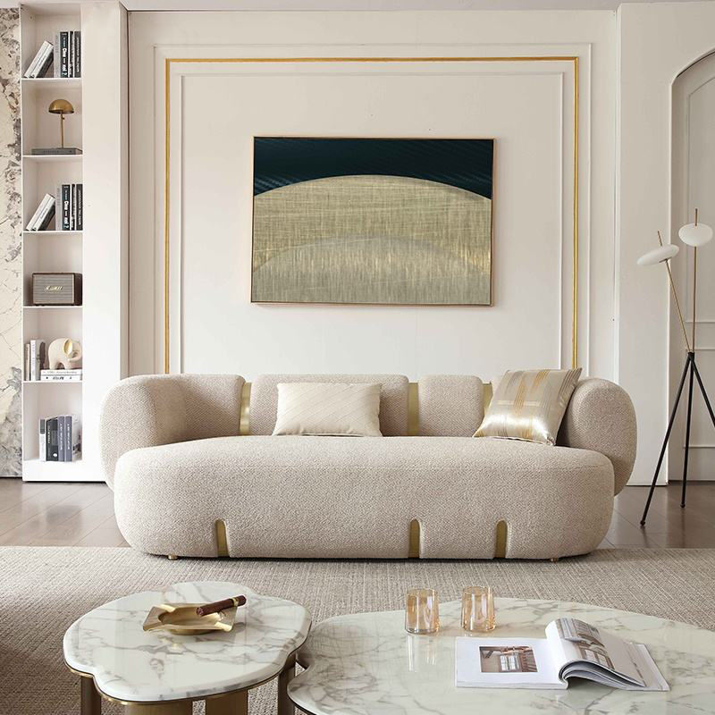 Luxury Italian Furniture Sofa Set Combination Couch Sofa Fabric Living Room Apartment Hotel for Leisure Set Sofa Set Furniture