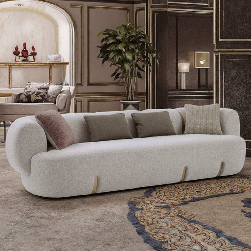 Luxury Italian Furniture Sofa Set Combination Couch Sofa Fabric Living Room Apartment Hotel for Leisure Set Sofa Set Furniture