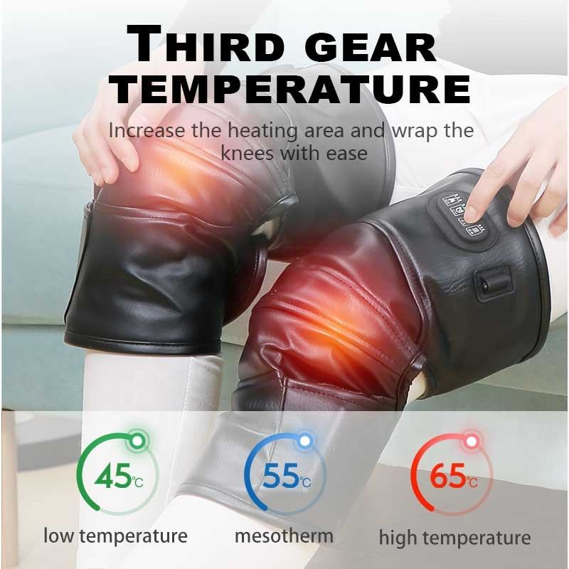 Electric air Bag Vibration Leg Massager with Wormwood Heating Kneepad for Middle-aged and Old People