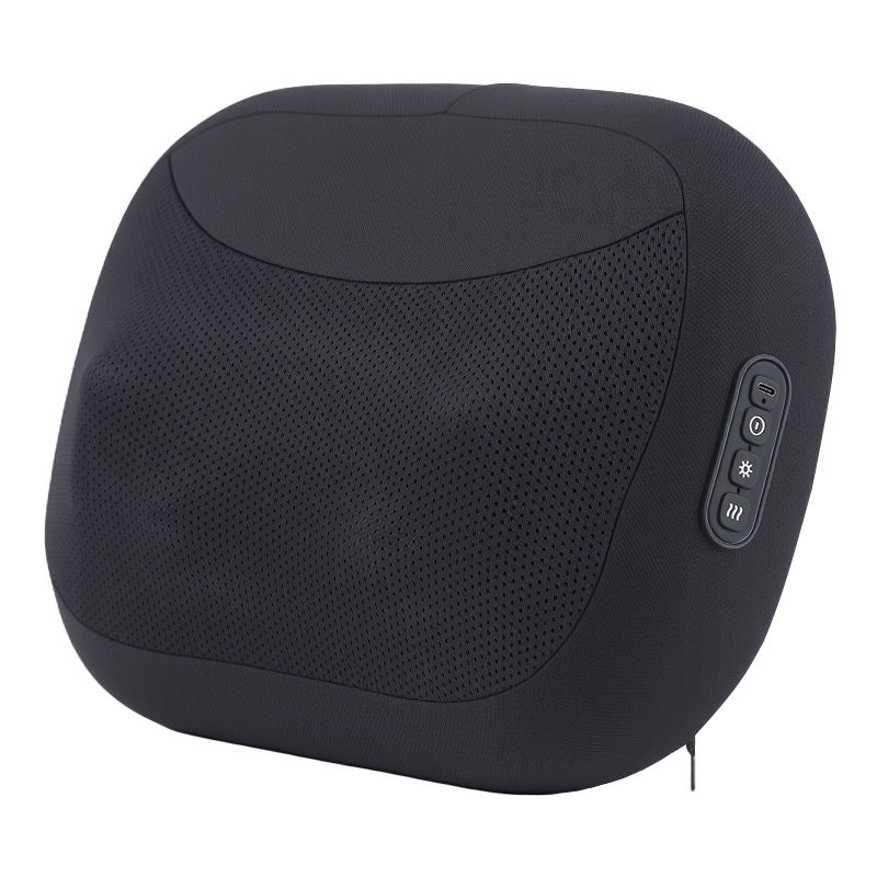 Kneading & Heating Massage Pillow for Neck/Back Pain Relief, Portable Home Travel Use - Cervical Massage Pillow