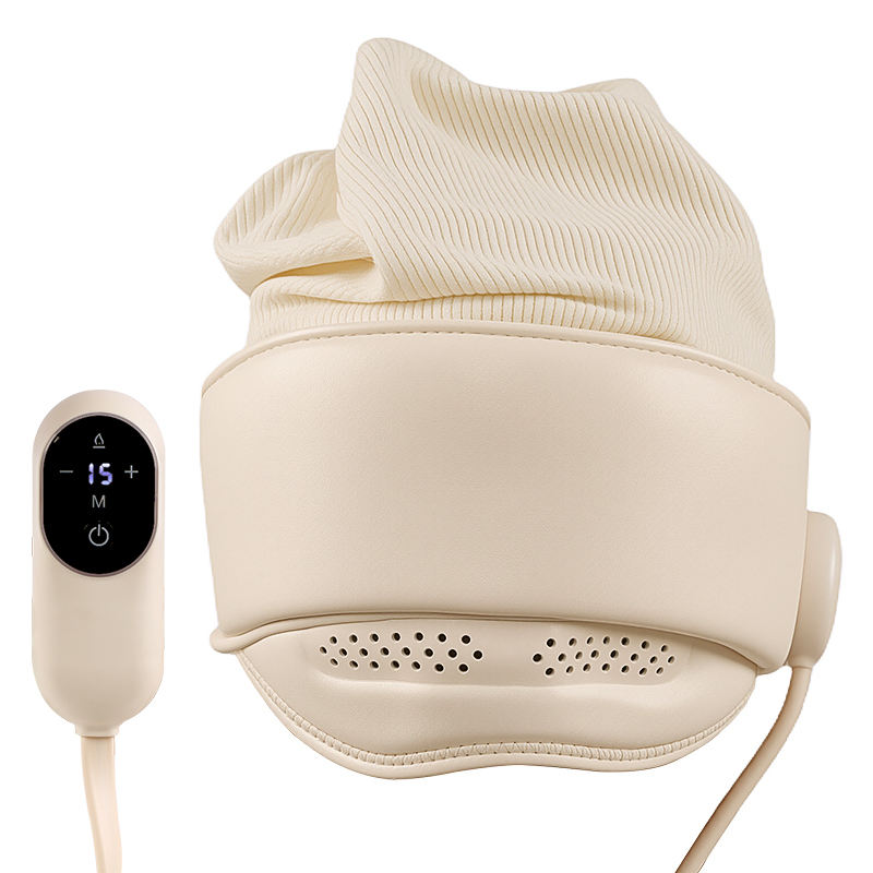 Multi-Zone Airbag Scalp Massager with Heat Therapy & Bluetooth for Travel/Office Stress Relief - Air Cushion Head Massager