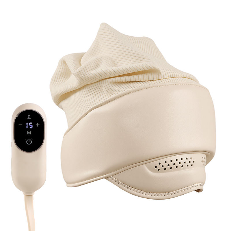 Multi-Zone Airbag Scalp Massager with Heat Therapy & Bluetooth for Travel/Office Stress Relief - Air Cushion Head Massager