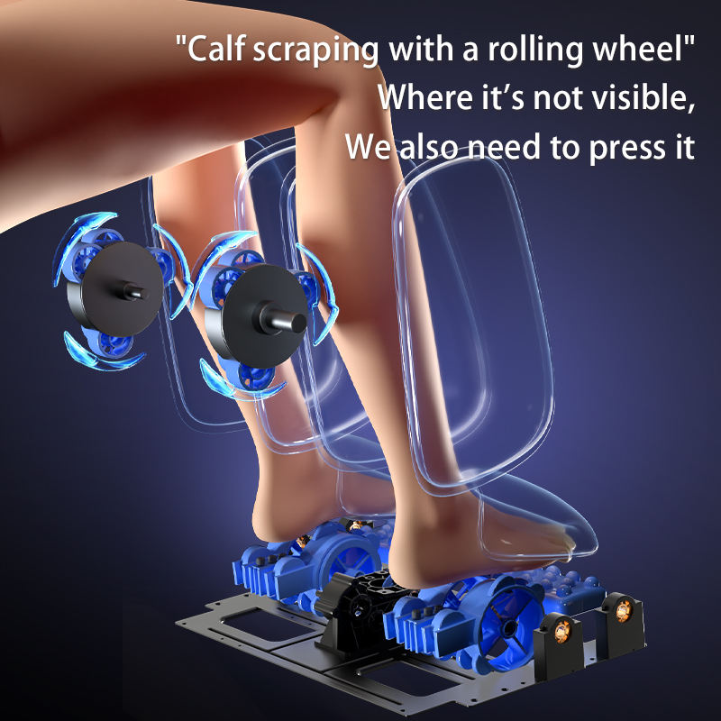 Finger Pressure Foot Massager, Hot air Compression, Efficient Leg Pain Relief, Portable Vibration Home Foot and Leg Massager