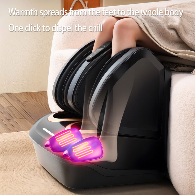 Finger Pressure Foot Massager, Hot air Compression, Efficient Leg Pain Relief, Portable Vibration Home Foot and Leg Massager