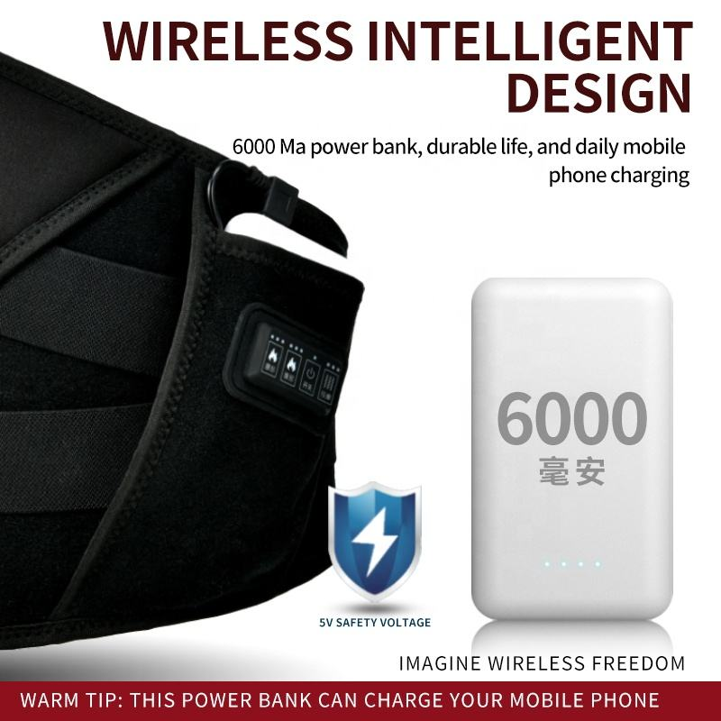 HENGSHI OEM Factory Heating Pad Back Massager Electric Body Care Vibration Massage Machine Belt Waist Massager Machine