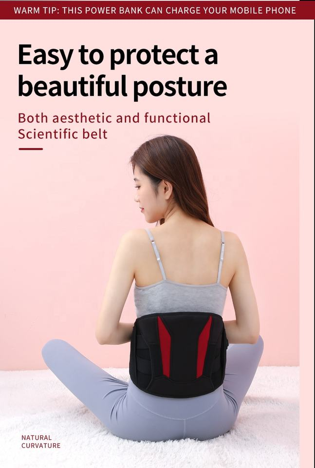 HENGSHI OEM Factory Heating Pad Back Massager Electric Body Care Vibration Massage Machine Belt Waist Massager Machine