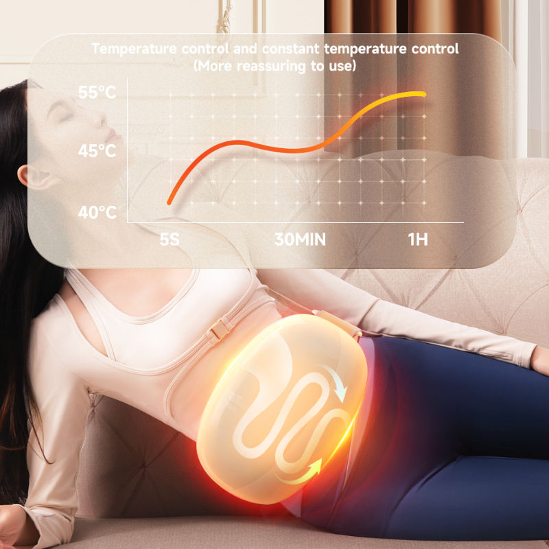 For Women Men Health Machine Lower Back Pain Relief Device Magnetic Therapy Heating Waist Massage Belt