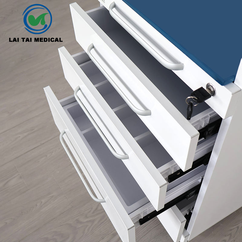 Customized 5 Drawers High Quality Stainless Steel Dental Cabinet Medical Trolley for Clinic and Hospital Use