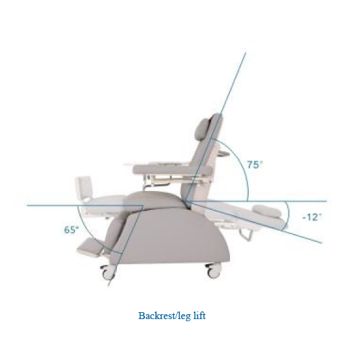 New Multi-angle Adjustable Hospital Dialysis Chair and Blood Donation Chair