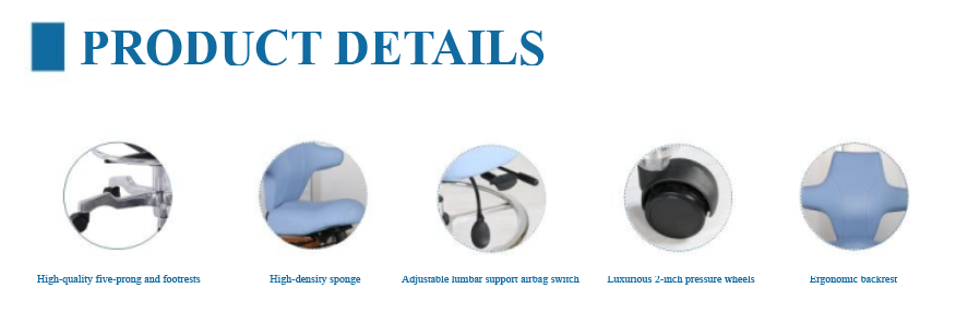 Hot Sale Adjustable Medical Stool Ultrasound Doctor Chair Nursing Stool Dental Chair for Hospitals and Clinics