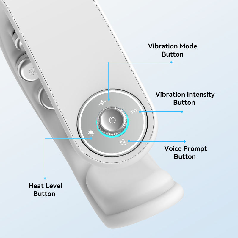 Customize Rechargeable EMS Wellness Health Care Equipment Shiatsu Neck and Back Massager