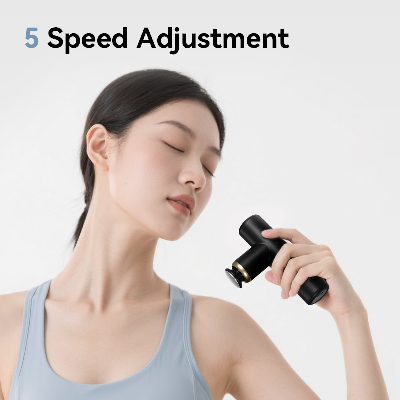 Original Factory Smart Mini Massage Gun CE Rohs FCC Certified 5 Speeds Heated Portable Device for Ladies