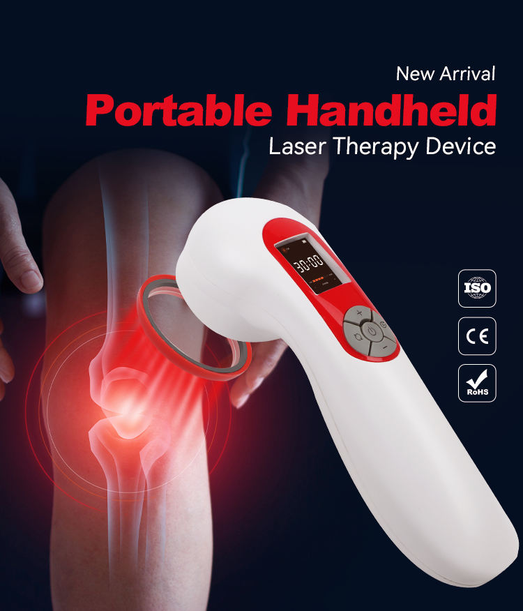 Perfect Combination Red light 5pcs 808nm and 10cs 650nm 1300mw Cold Laser Light Massage Device with Pulse Setting
