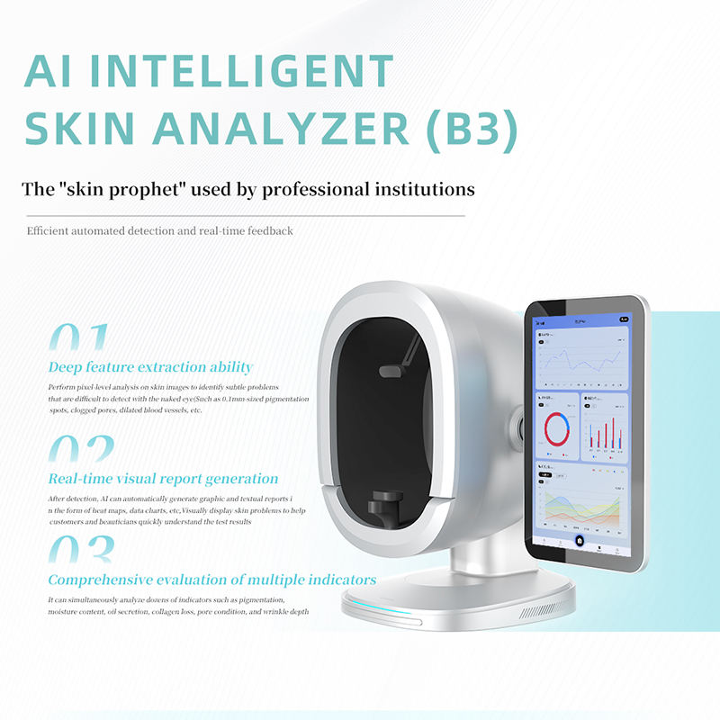 Essential For Beginner Beauty Salons AI Magic 3D Mirror Face Analysis System B3 Analyzer Scanner for Beauty Salon Use