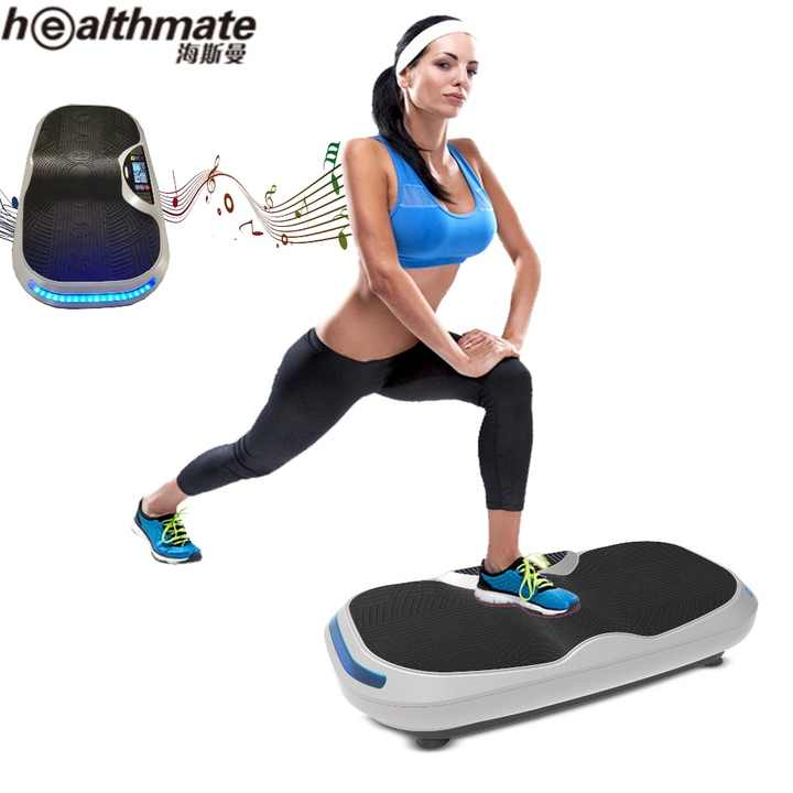 HSM Factory Portable Vibration Plate Machine Whole Body Shaper for Home Use Fitness & Massage Features