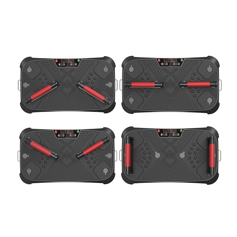 HSM 99 Levels Speed Adjustable Handle Grip Vibration Plate Machine Home Use Electromagnetic Fitness Platform with Elastic Rope