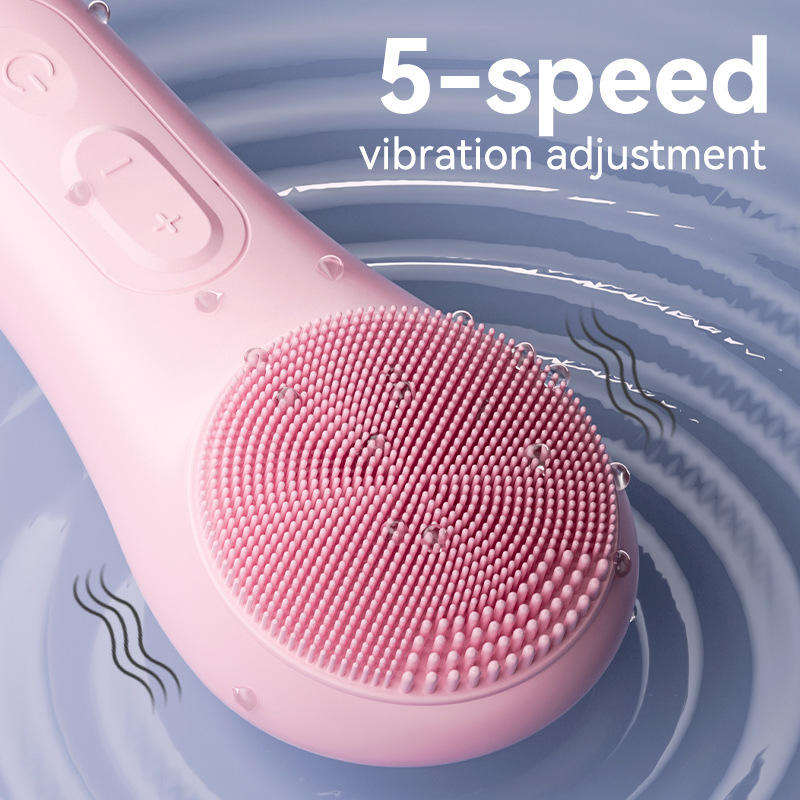 SHOmfrs Wholesale Waterproof Face Scrub Massage Beauty Equipment Electronic Facial Cleansing Brush