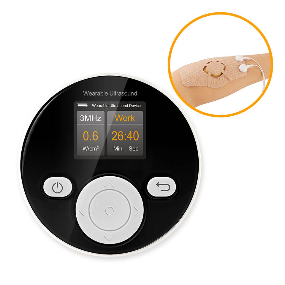 KM300 Konmed Home Use Ultrasound Therapy Unit for Pain Relief Muscle Spasms Joint Contractures Wearable Therapeutic Ultrasound