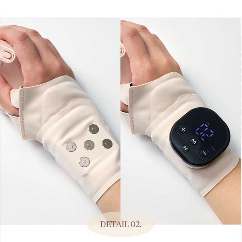 TECHLOVE WD2 Mini EMS Electric Massage Therapy Wristband Belt Timing Control USB Rechargeable for Sports Hand Wrist Pain Relief
