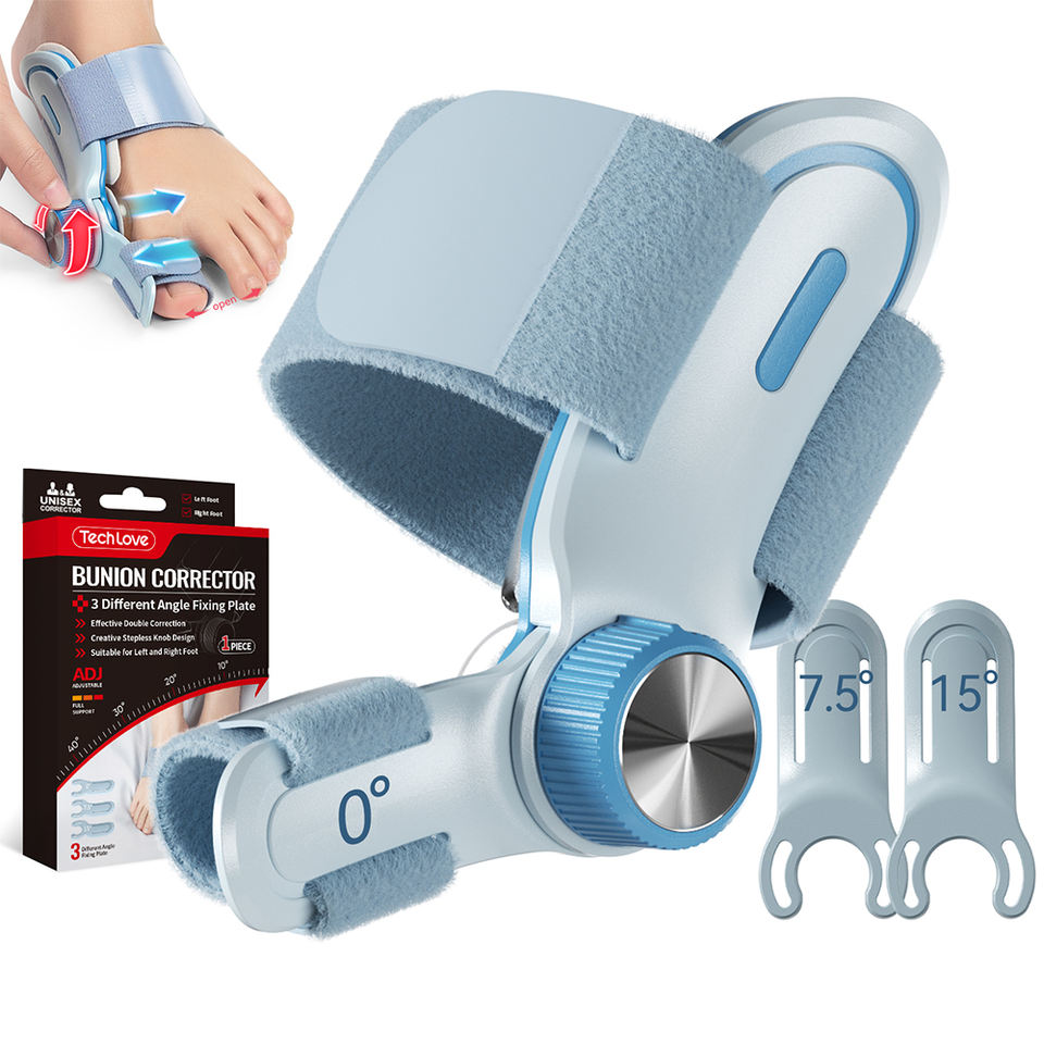 Orthopedic Toe Bunion Corrector with Adjustable Fixing and Toe Separator-Hallux Valgus Bunion Corrector