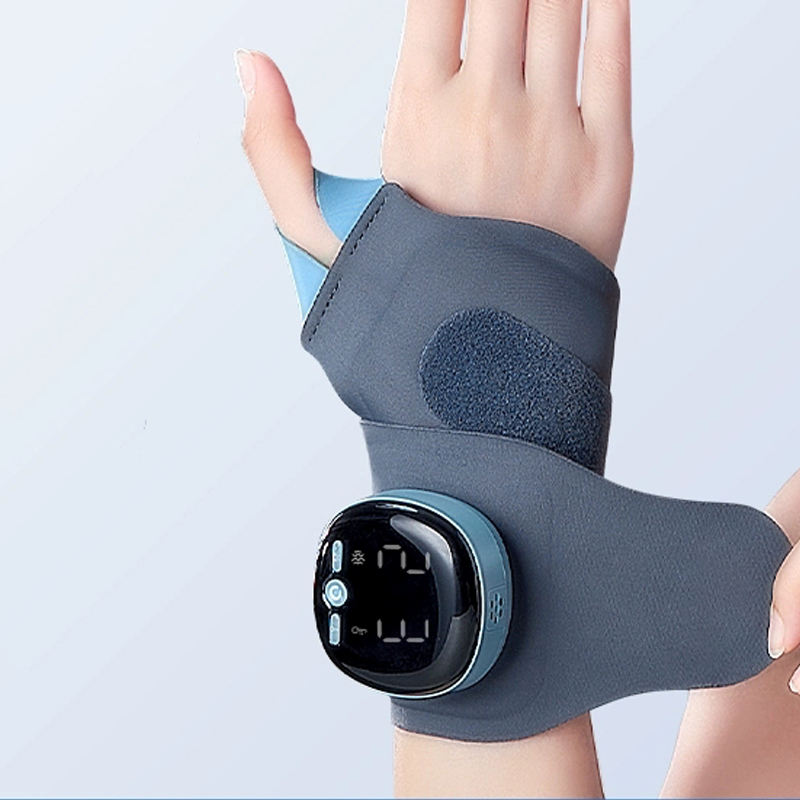 Portable Electric Massage Belt Wrist Wrap Infrared Heat Magnetic Therapy Hand Use 800mAh Battery Timing Control for Improved