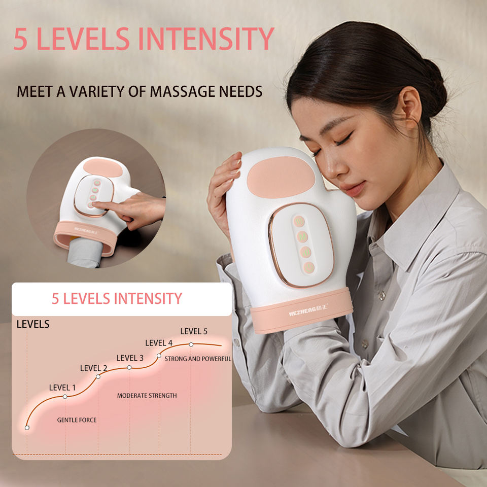 2025 New Wireless Electric Hand Massager with Heat Electric Palm Fingers Massage Product