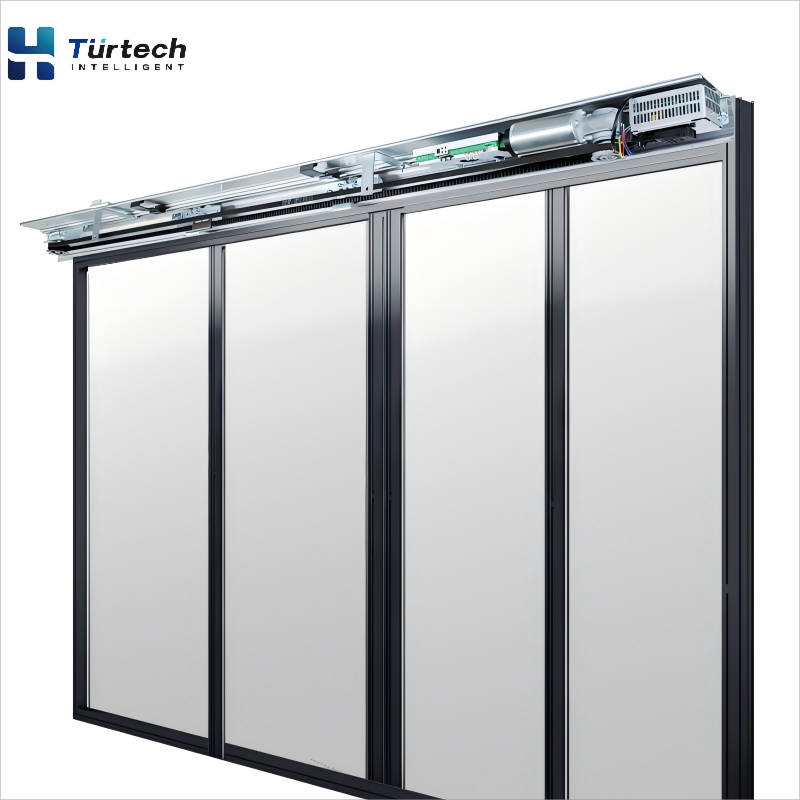 200KGS ES200 Automatic Sliding Door System 30V 100W 3600rpm Motor Door Automation Commercial Glass Sensor Doors