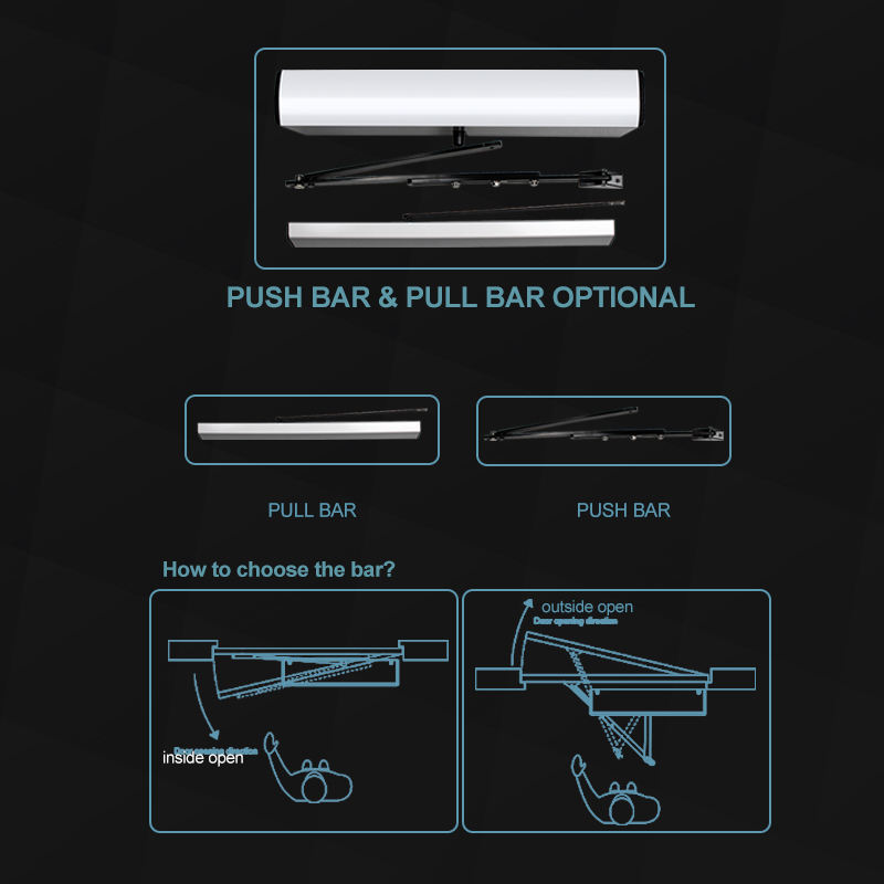 Turtech&Doortec SW100 SLIM Convenient Modern Home Intelligent Automatic Swing Door