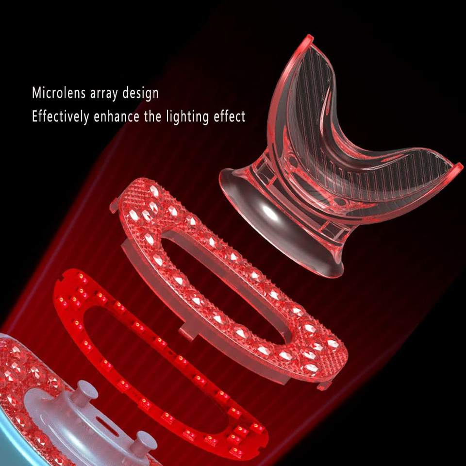 48 Red Light Lip Plumper Device Fuller Lips Enhancer Light Therapy Lip Care