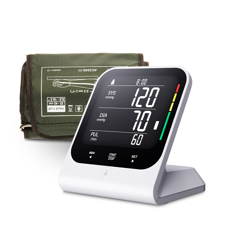 TRANSTEK Touch Screen Vertical LCD Display Smart BP Machine Sphygmomanometer Blood Pressure Monitor Arm Type Type Tensiometers
