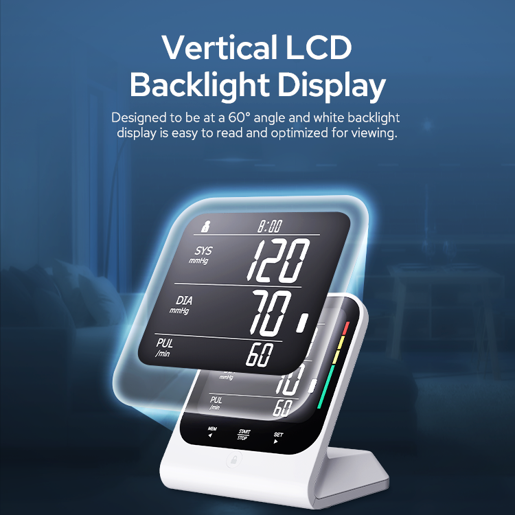 TRANSTEK Touch Screen Vertical LCD Display Smart BP Machine Sphygmomanometer Blood Pressure Monitor Arm Type Type Tensiometers