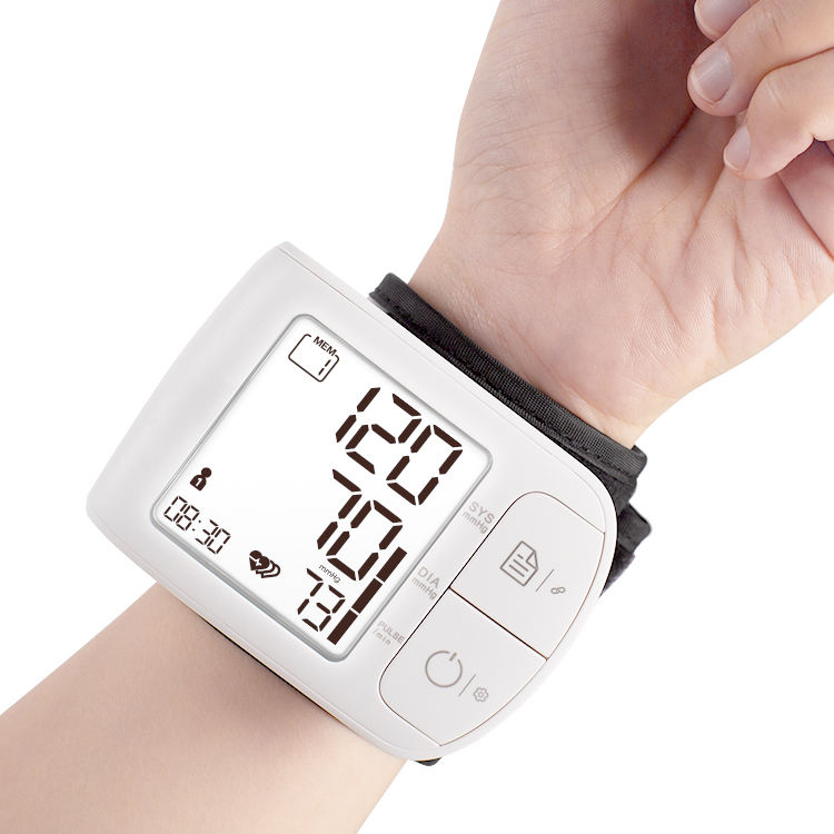 TRANSTEK Medical Wireless Electronic Wrist Tensiometer BP Machine Device Equipment Electric Power Source Blood Pressure Monitor