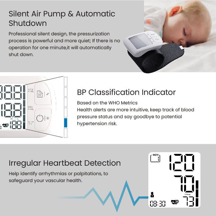 TRANSTEK Medical Wireless Electronic Wrist Tensiometer BP Machine Device Equipment Electric Power Source Blood Pressure Monitor