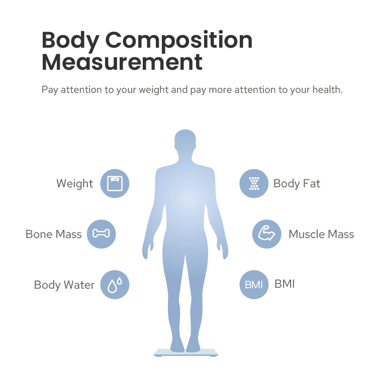 TRANSTEK 180kg Household Bathroom Scale Personal BMI Water Weight Measuring Machine Digital Body Fat Scale