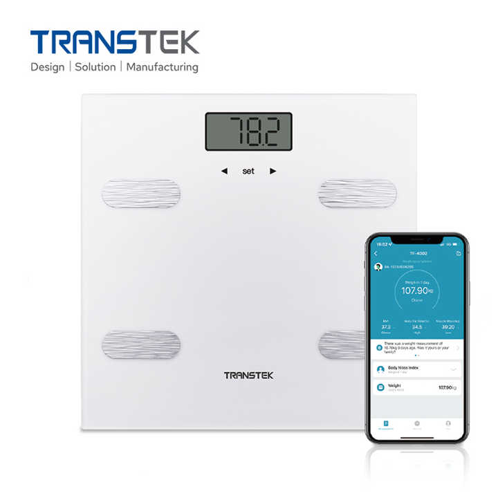 TRANSTEK 180kg Household Bathroom Scale Personal BMI Water Weight Measuring Machine Digital Body Fat Scale