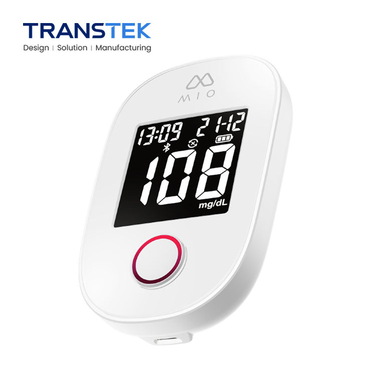 TRANSTEK Quality Bluetooth Blood Glucose Monitor Sensor Multi-functional Blood Sugar Machine Diabetes Testing Kit