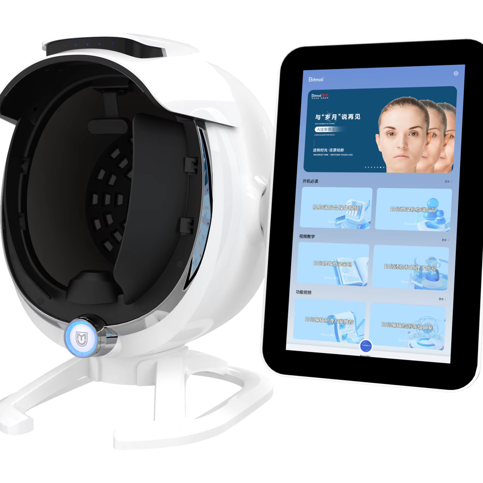 Portable 15.6 Inch Smart Mirror Scanner 9+1 WiFi 3D Digital Skin Analyzer Home Use Beauty Tester Machine