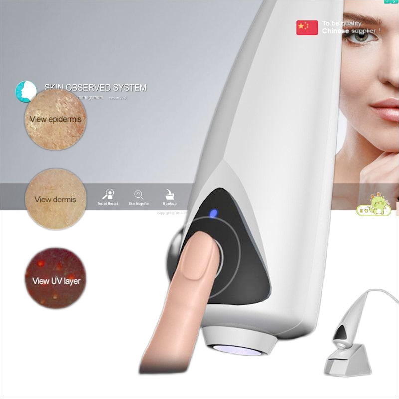 Household Intelligent Skin Detector 4K Epidermis/Dermis Elasticity Assessment Acne Detection Texture Analysis HD Image Report